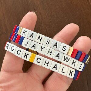 Kansas Jayhawks College Stacks Bracelets